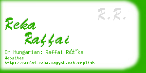 reka raffai business card